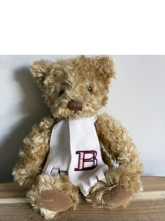 Burberry Accessories - Vintage 2000's Burberry Fragrance Teddy Bear plush with Monogram 'B' Scarf